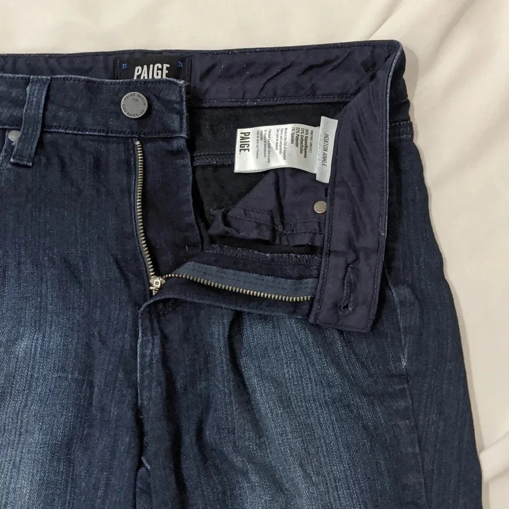 PAIGE Hoxton High Rise Ankle Skinny Jeans, Color Mona Size 26 - Picture 8 of 15